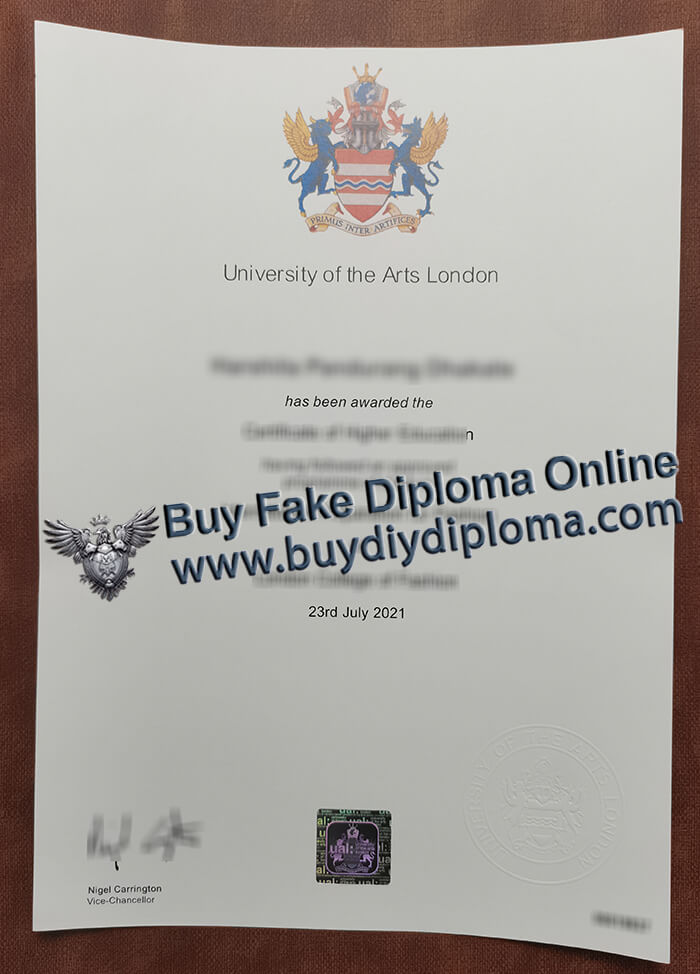 How Much To Order A UAL Fake Degree Certificate 