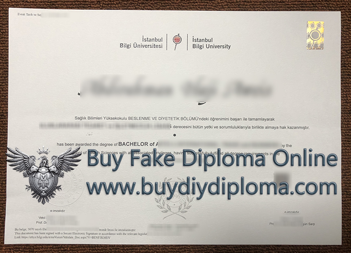 Buy a İstanbul Bilgi Üniversitesi diploma
