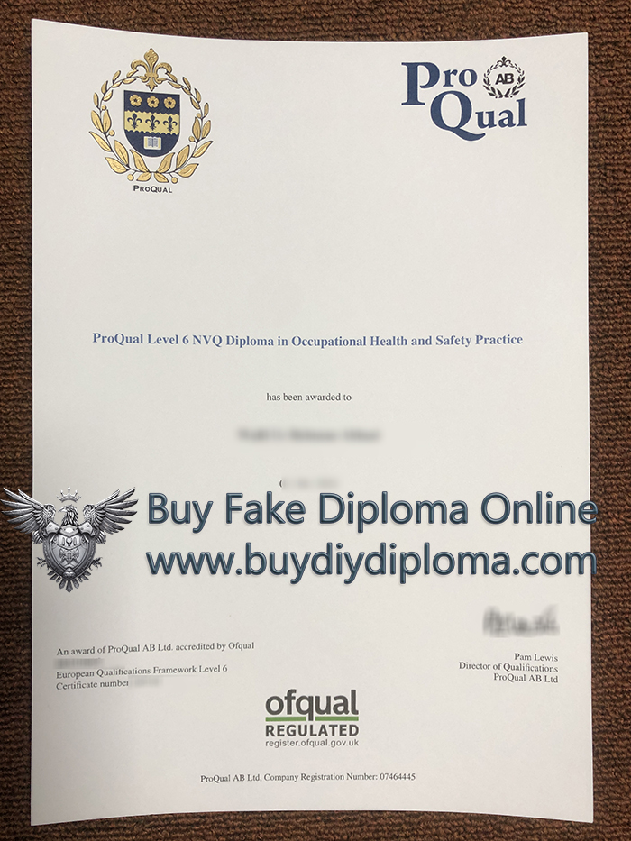 ProQual Level 6 NVQ diploma