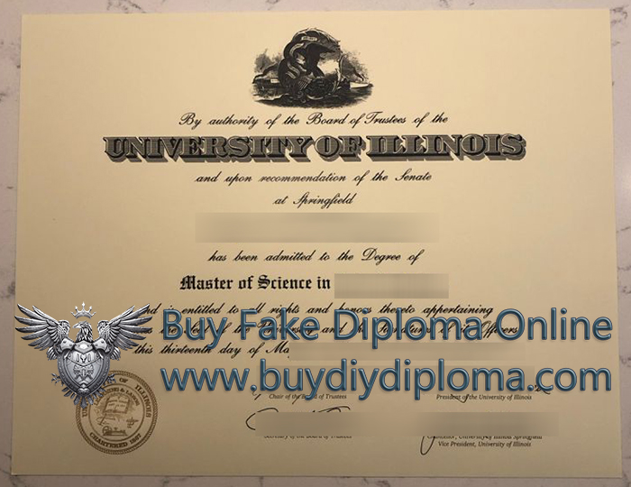 University of Illinois Springfield (UIS) diploma
