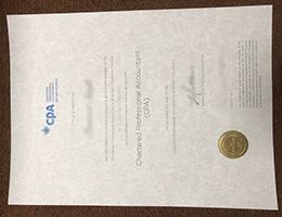 CPA Canada certificate