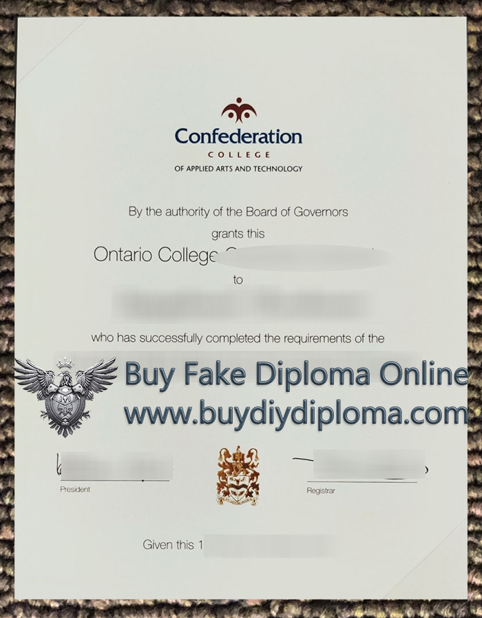 Confederation College diploma