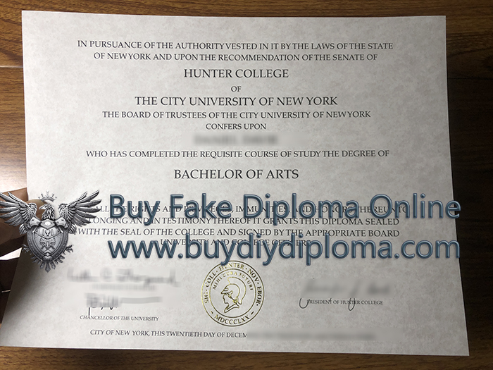 Hunter College Bachelor diploma