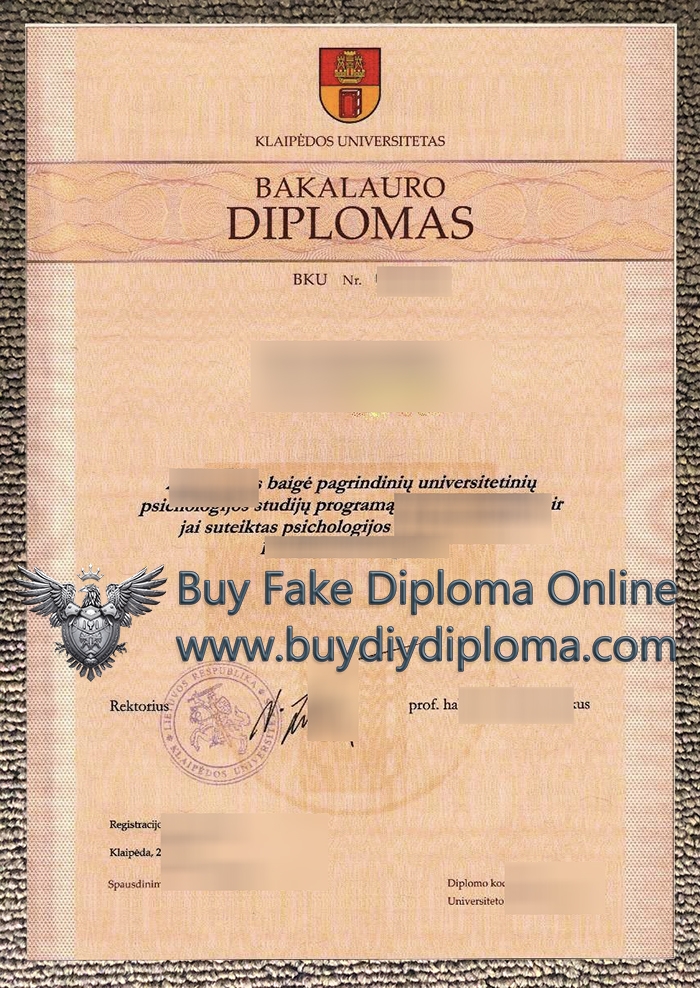 Klaipėdos universitetas diploma