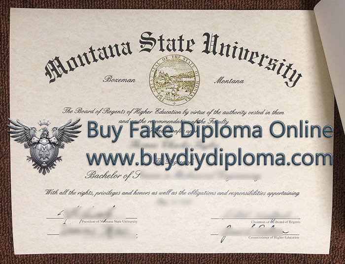 Montana State University diploma