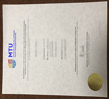 Munster Technological University degree certificate