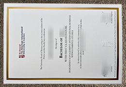 Richmond American University London diploma certificate