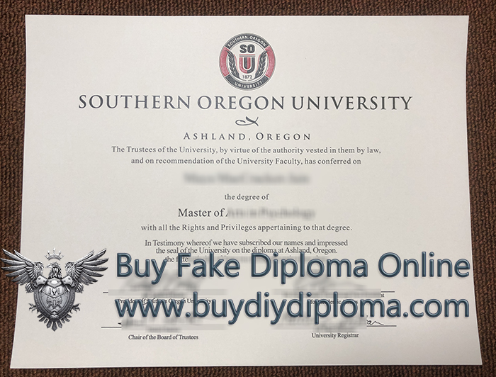 Southern Oregon University diploma