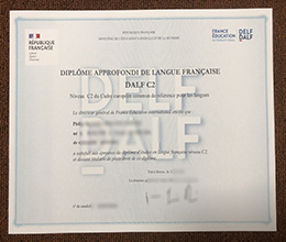 DALF C2 diploma certificate