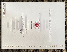 FH Joanneum degree certificate