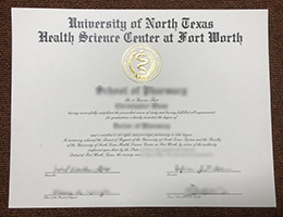 UNTHSC diploma certificate