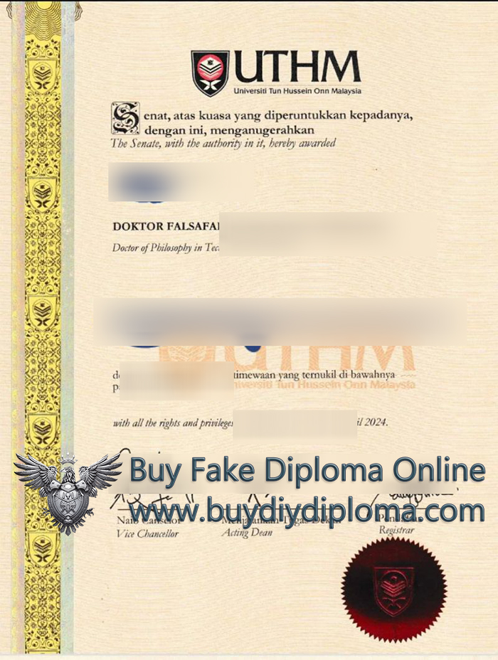 UTHM diploma