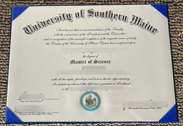 University Of Southern Maine Diploma certificate