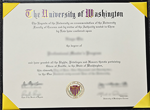 University Of Washington Diploma certificate