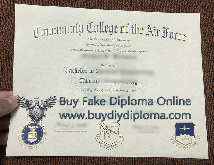 Community College of the Air Force diploma