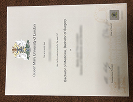 QMUL MBBS Degree Certificate