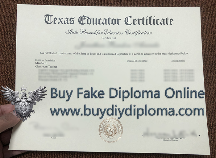 Texas Educator Certificate