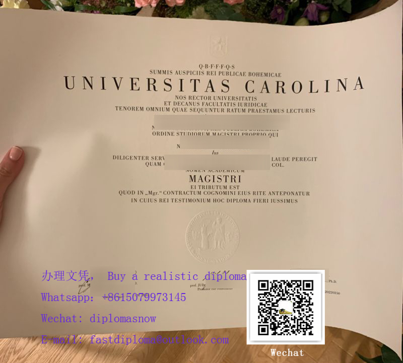 Charles University diploma, Order a Univerzita Karlova degree