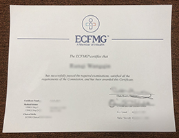 ECFMG Certificate Sample