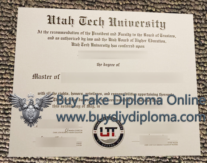 Utah Tech University diploma