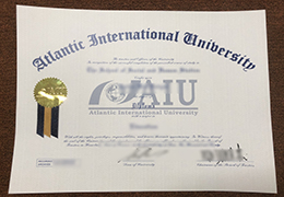 Atlantic International University diploma sample