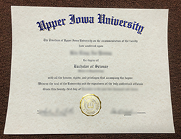 Upper Iowa University diploma sample