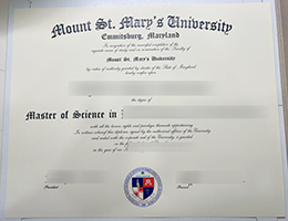 Mount St. Mary's University diploma certificate