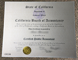 California CPA certificate