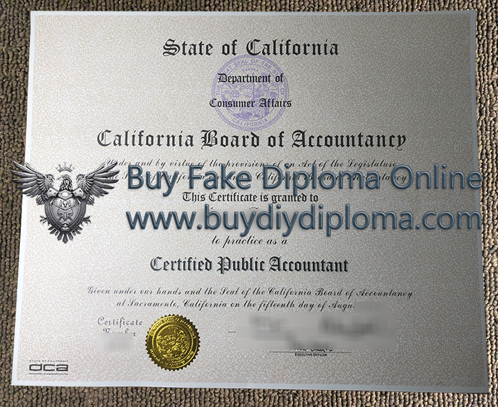 California CPA certificate