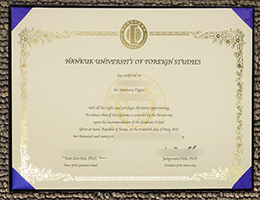 Hankuk University Of Foreign Studies Diploma sample