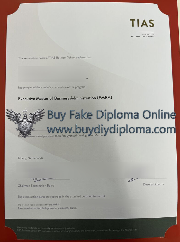 TIAS School For Business And Society diploma