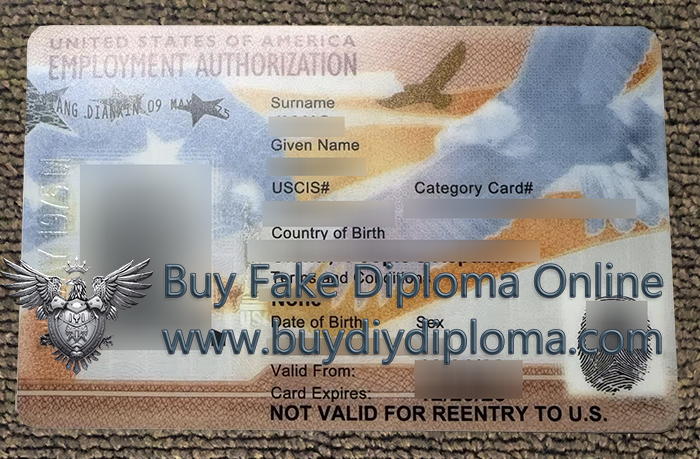 US Employment Authorization Card