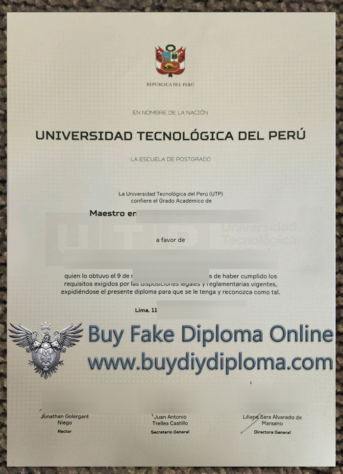 Universidad Tecnológica del Perú degree