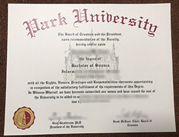 Park University degree sample