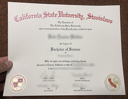 Stanislaus State diploma, Stan State BSc degree