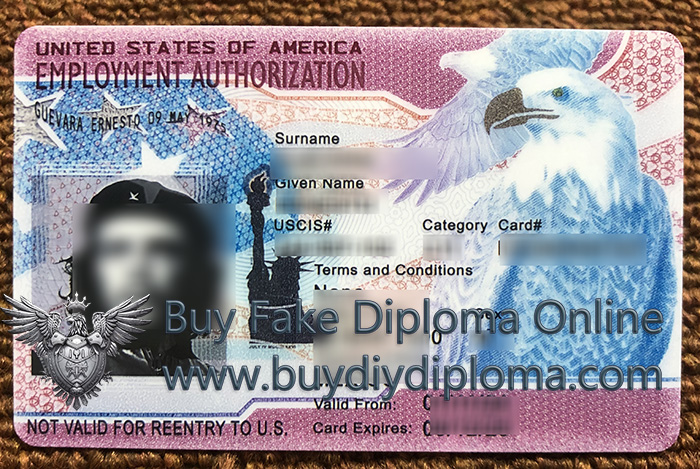 US Employment Authorization card