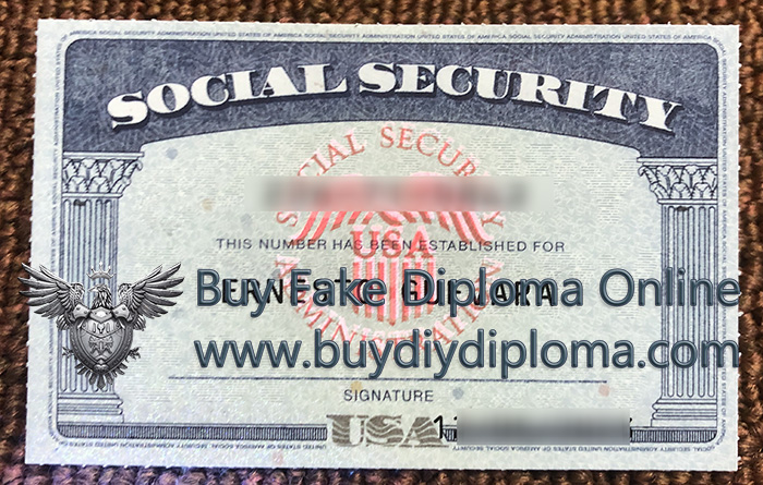 US Social Security Card