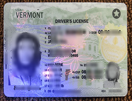 Vermont ID, Vermont Driver’s License sample