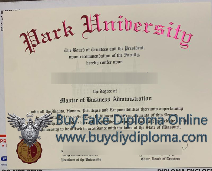 Park University diploma