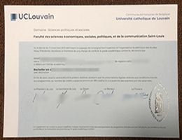 Université catholique de Louvain diploma