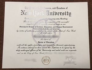 New York University Doctor of Education degree