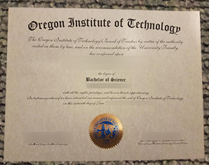 Oregon Institute of Technology diploma