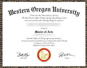 Western Oregon University diploma